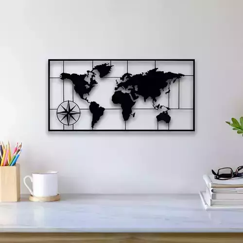 World Map Wall Art
