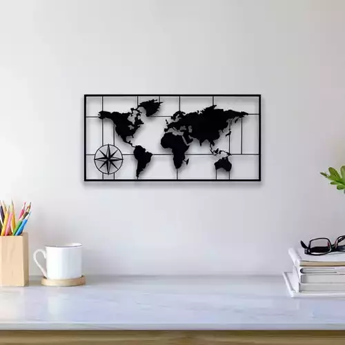 World Map Wall Art