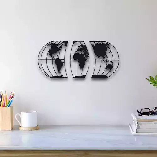 World Map Wall Art