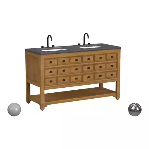 James Martin Malibu 72 Honey Alder Double Vanity