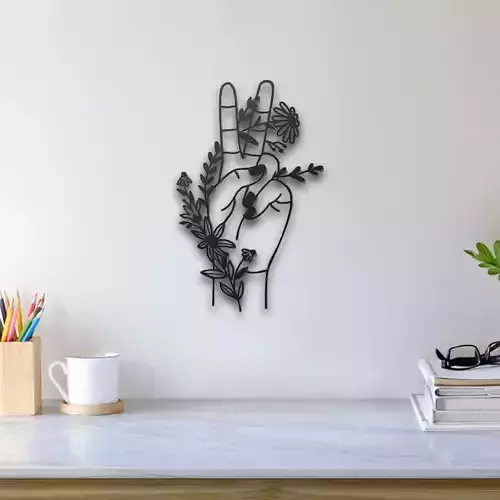 Peace Flower Wall Art
