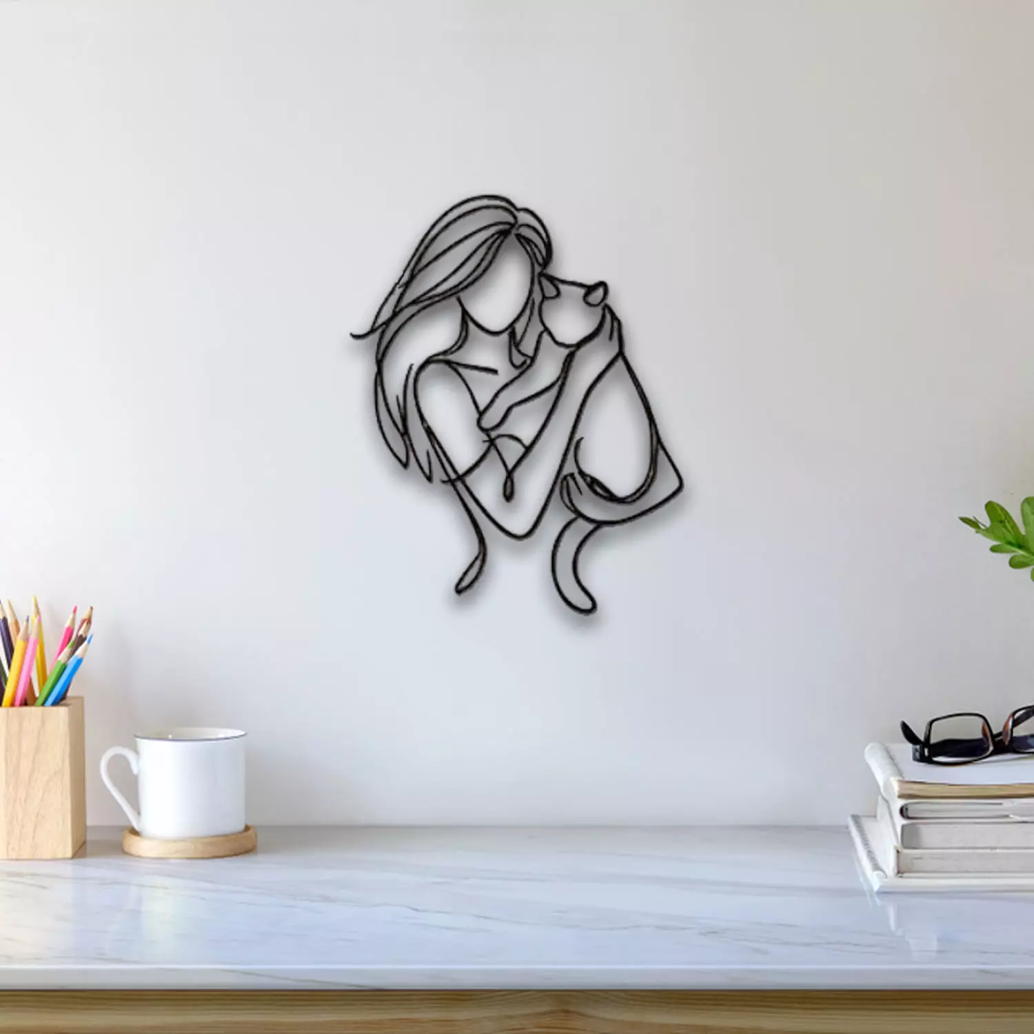 Cat Mom Wall Art 3D print model_0