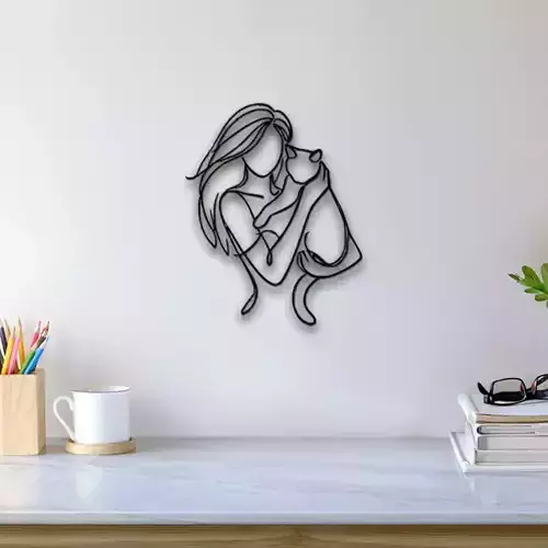Cat Mom Wall Art