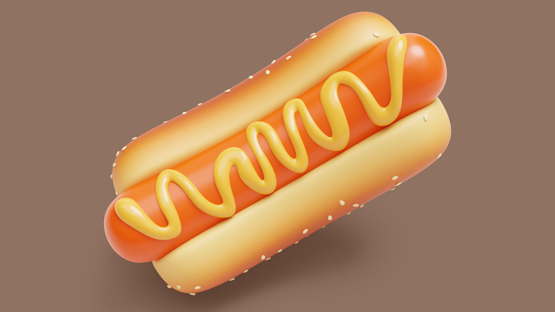 Hot Dog Stylized 3D model_3