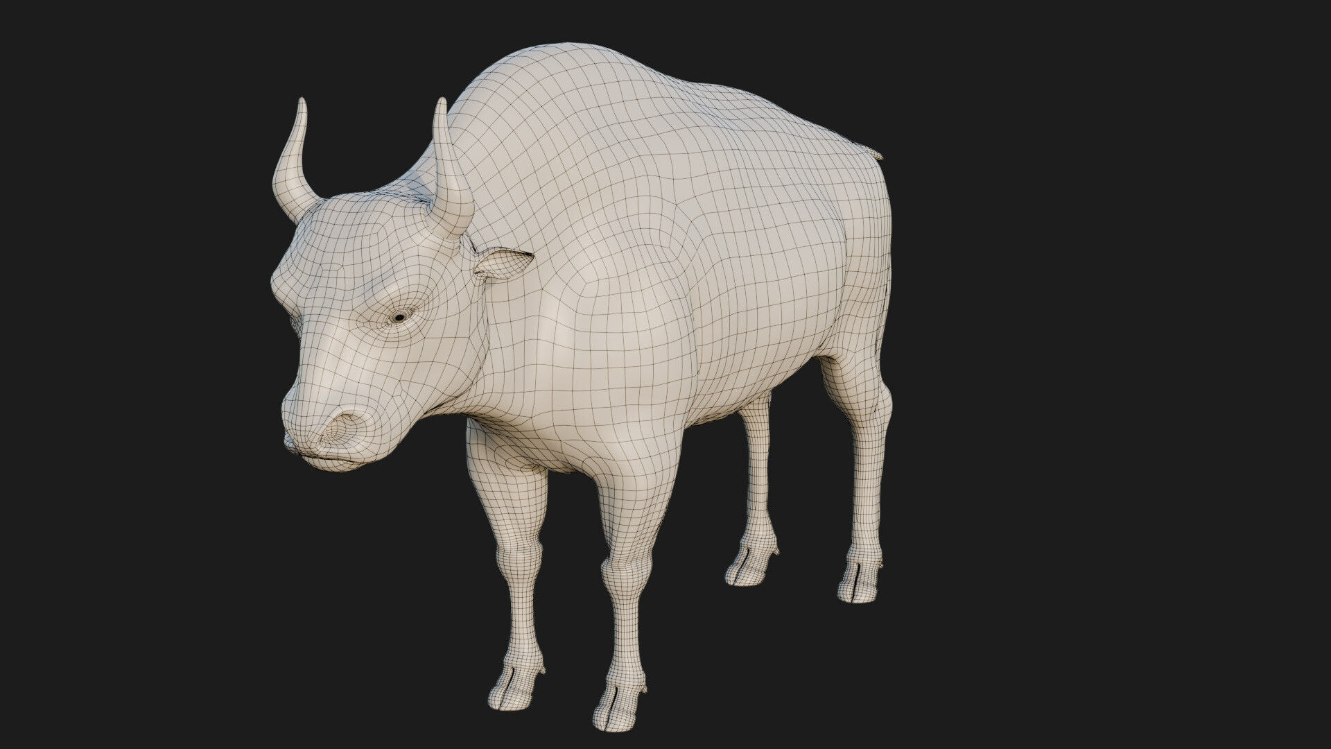 bison 3D model_4