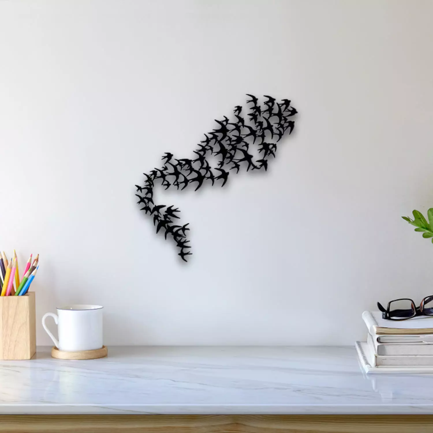 Birds Fly Wall Art 3D print model_0