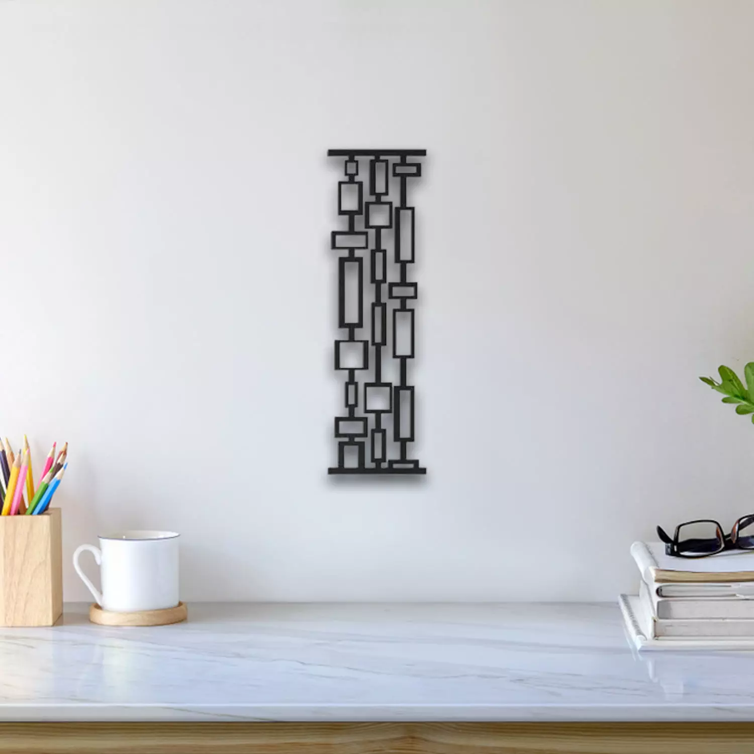 Abstract Column Wall Art 3D print model_0