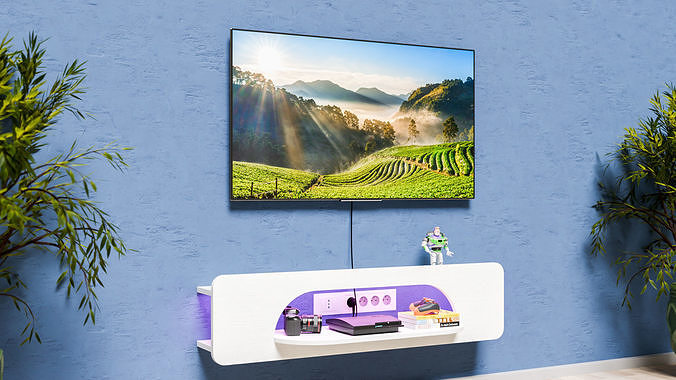 Floating Tv Desk M9 3D model
