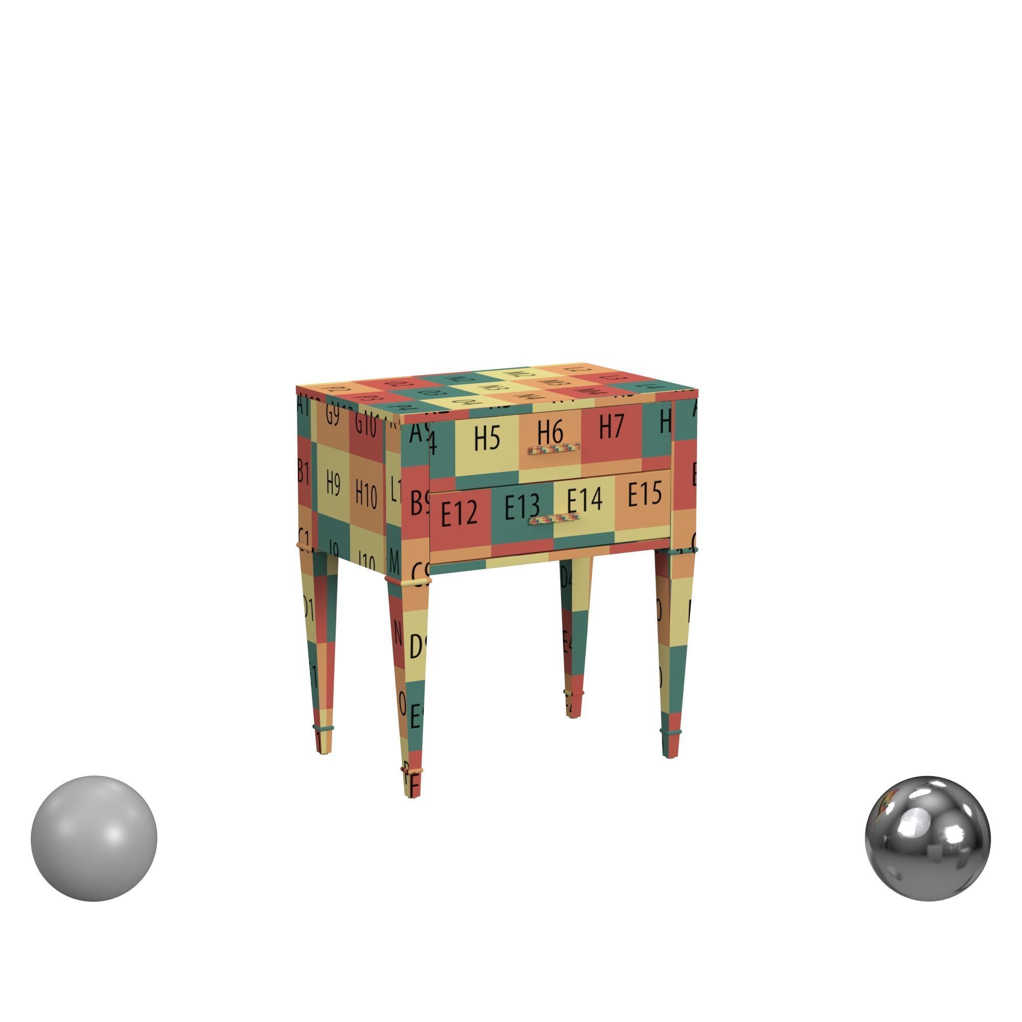Butler Specialty Company Kai End Table 3D model_2