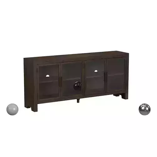 Troy Reclaimed Oak 4Dr Sideboard Suede Brown 3D model