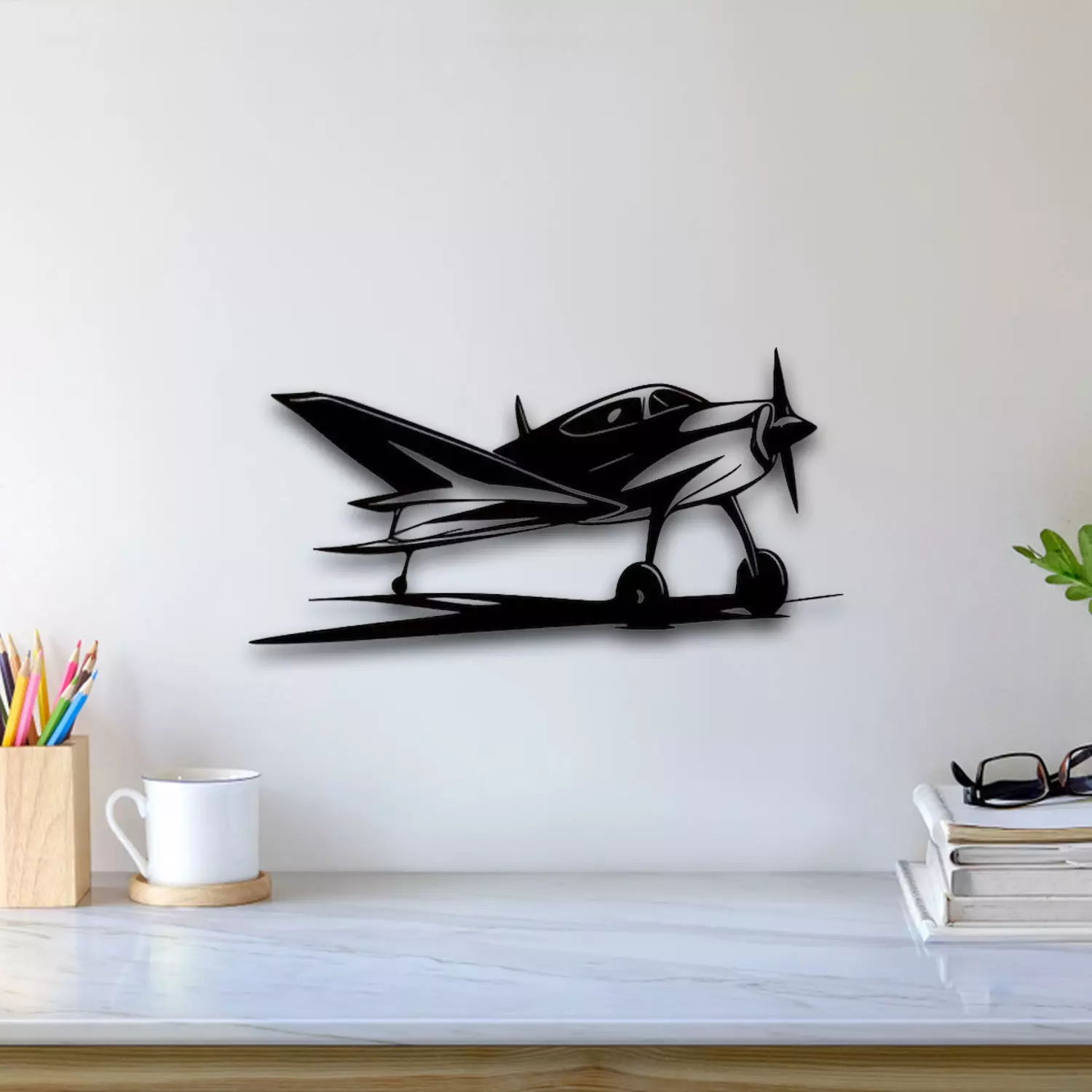 Plane Wall Art 3D print model_0