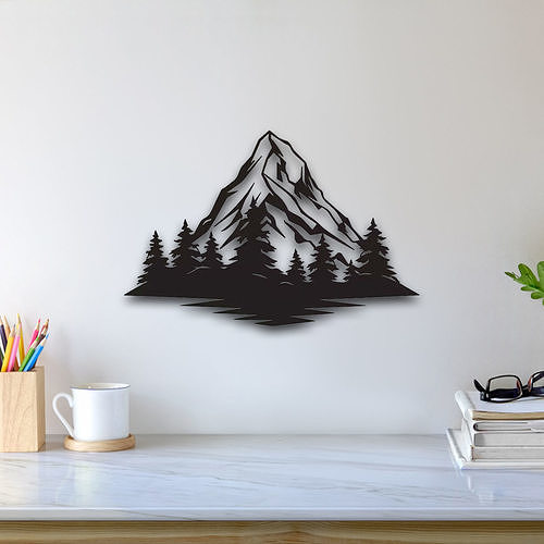 Mountain Wall Art 3D print model
