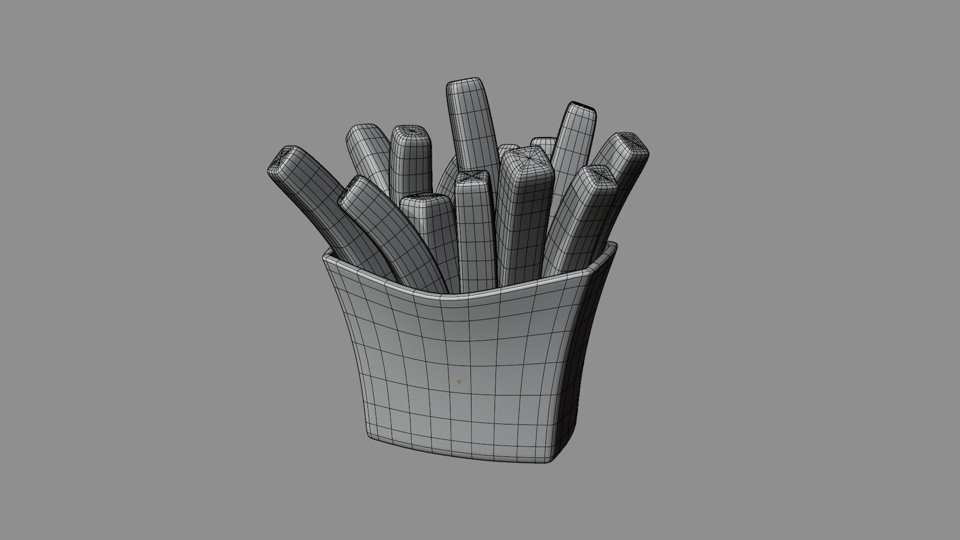 French Fries Stylized 3D model_5
