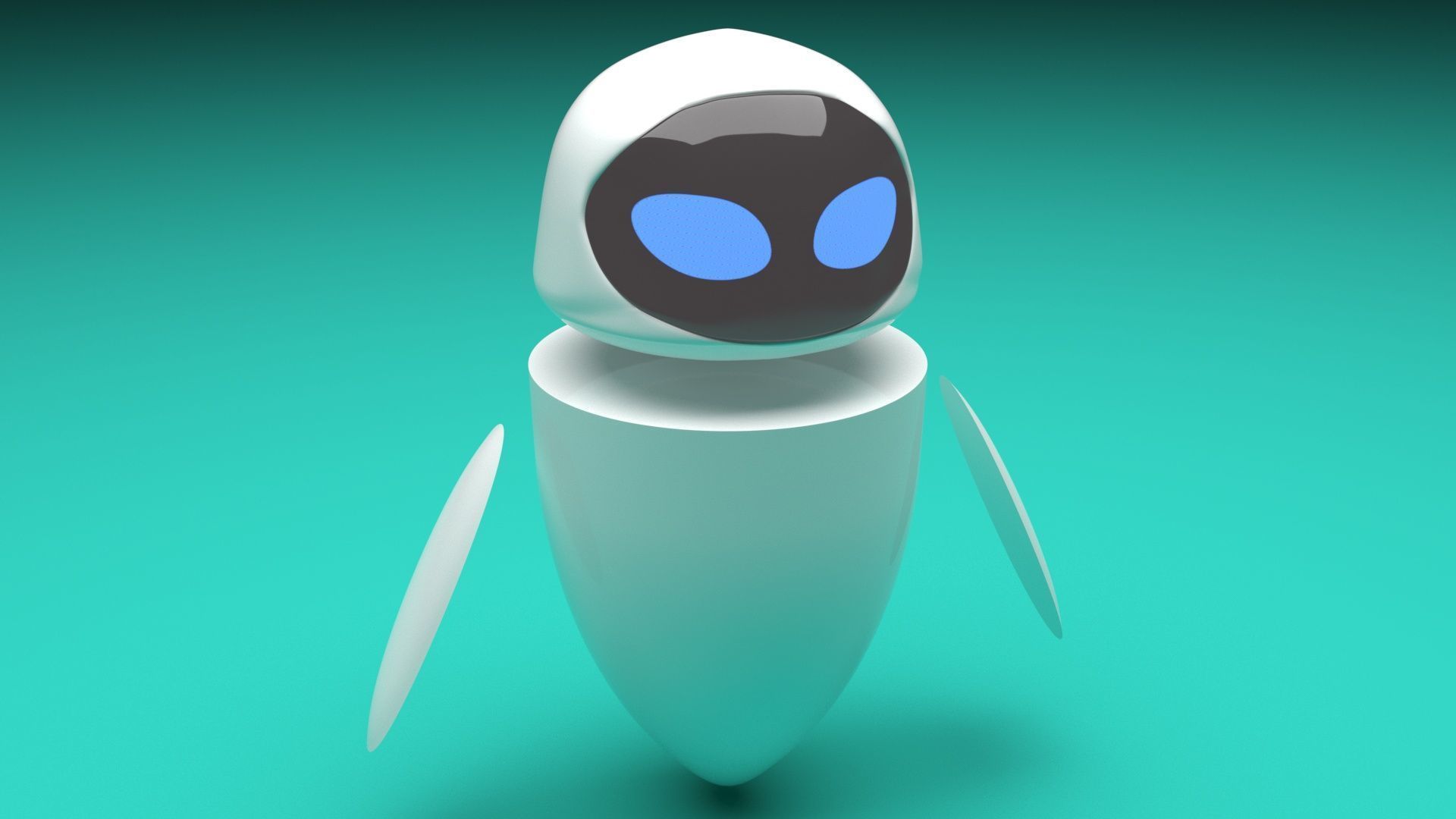 Eve Robot 3D model_7