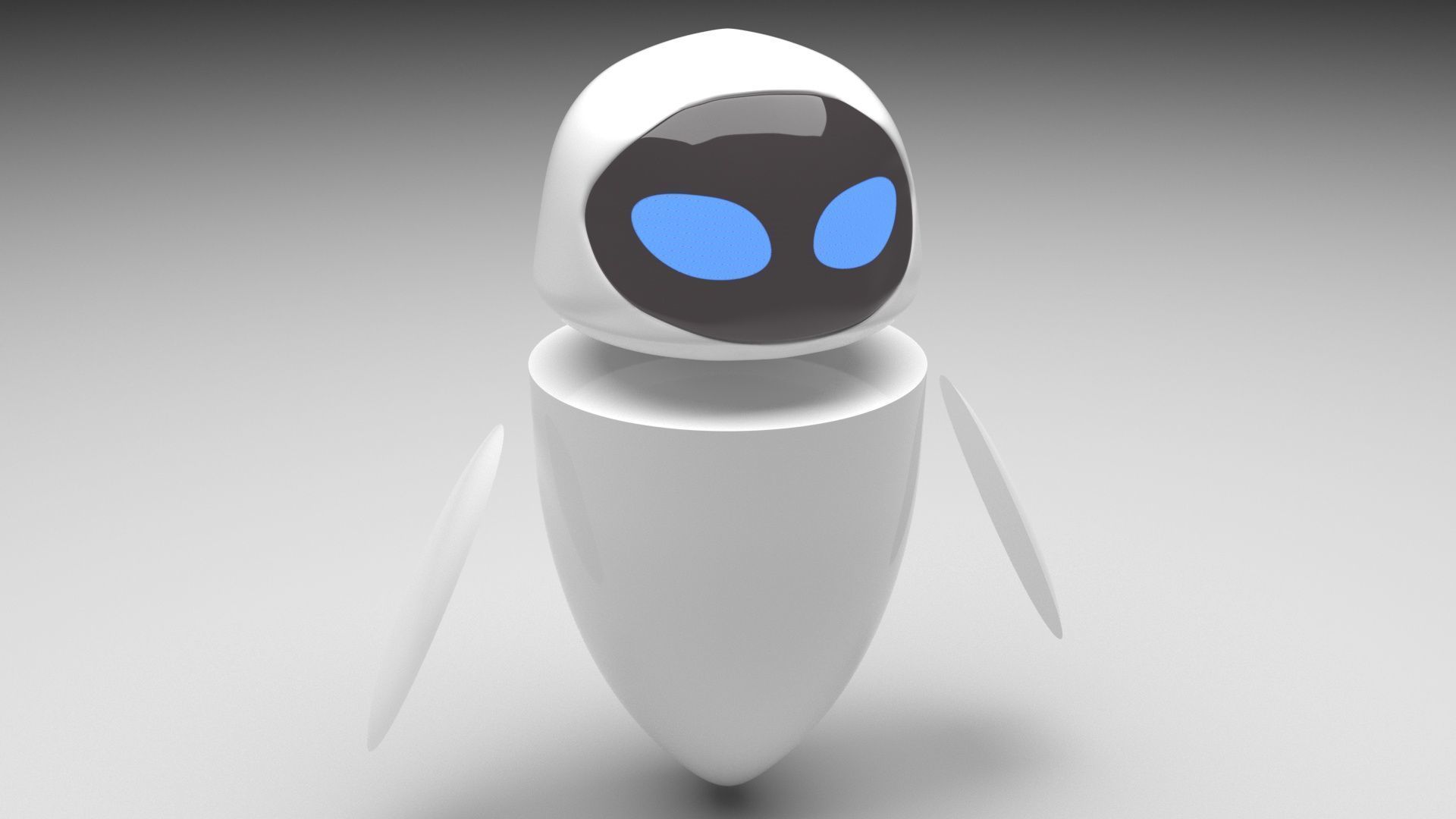 Eve Robot 3D model_4