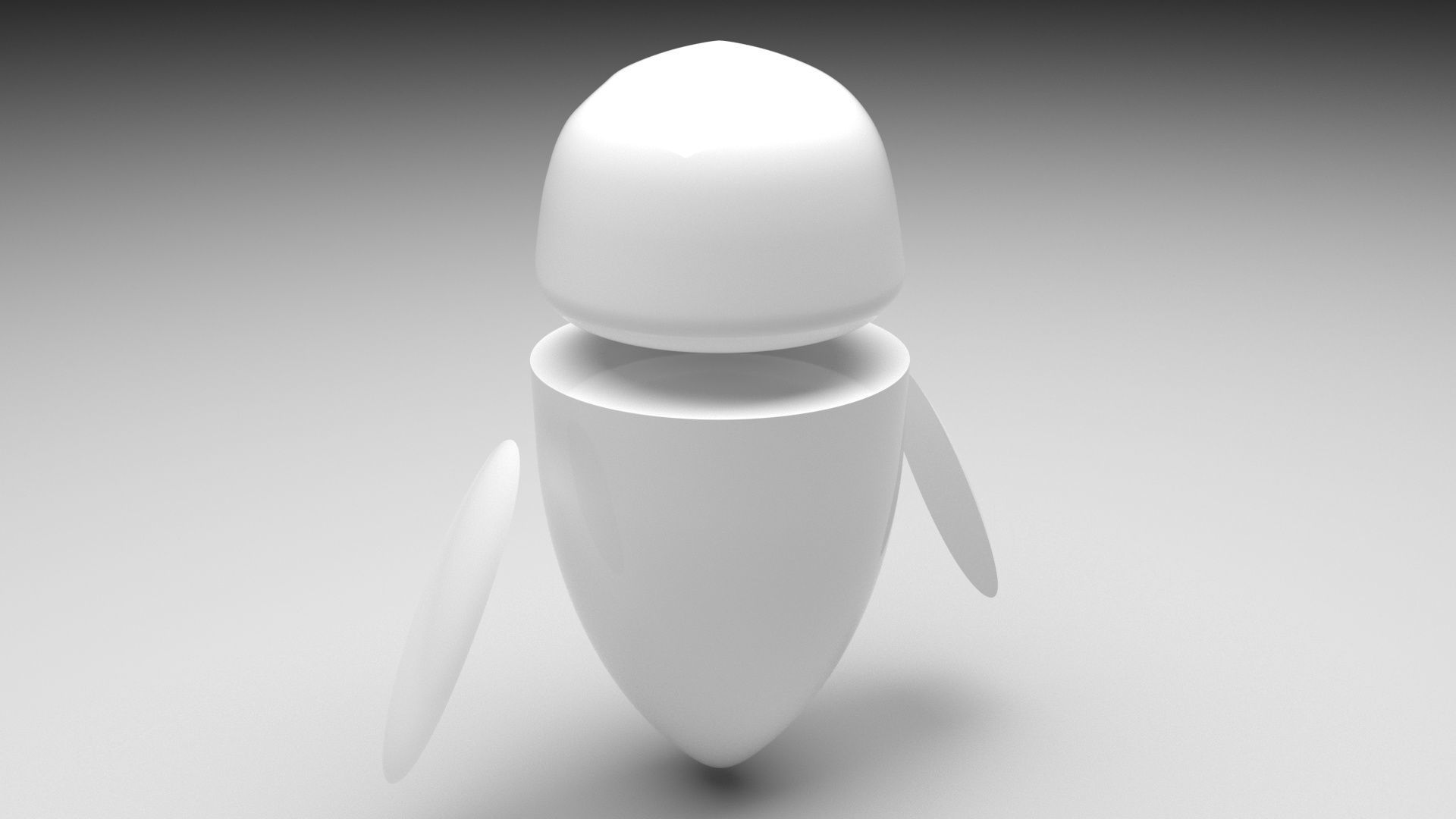 Eve Robot 3D model_2