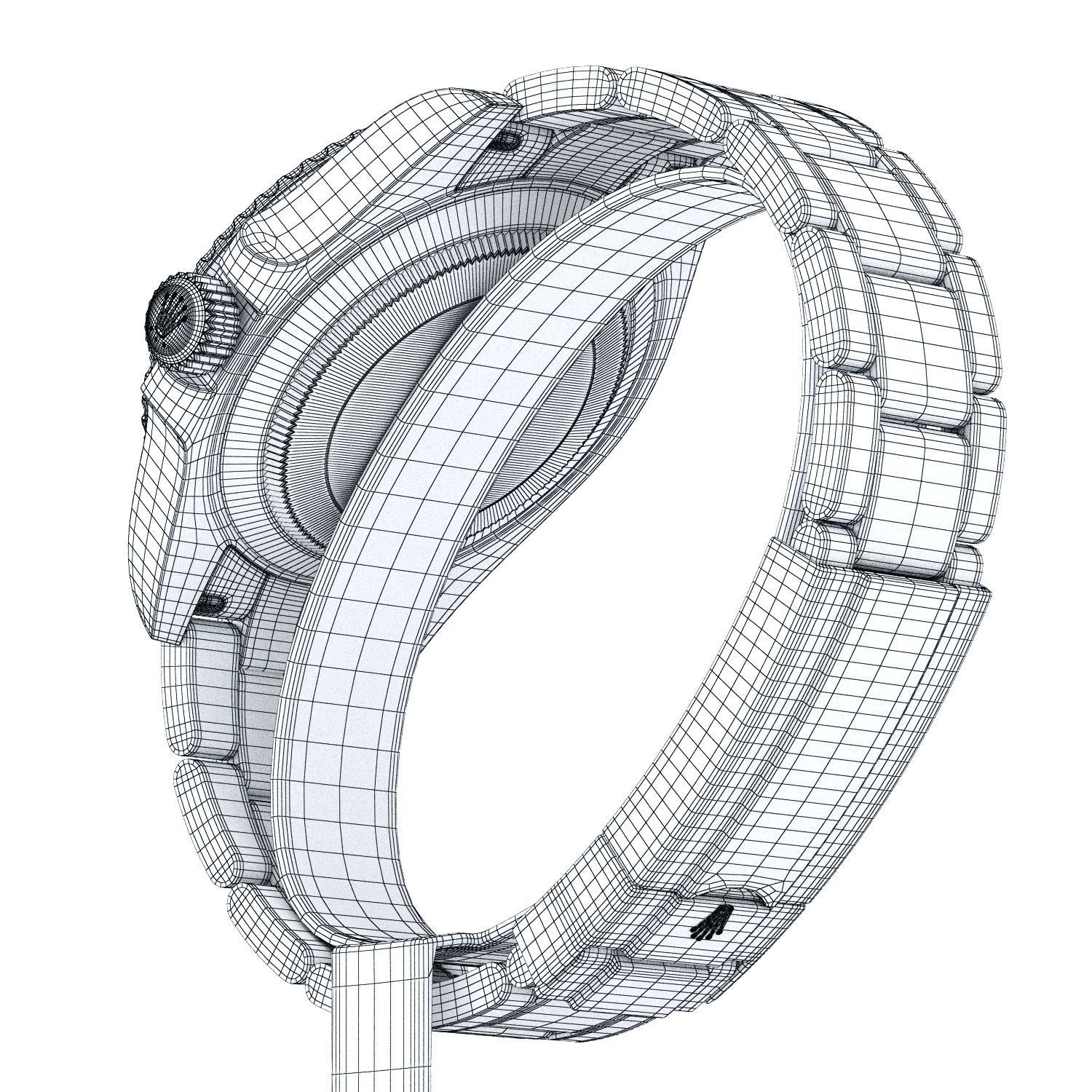 Rolex - Submariner Date Blue 3D model_10