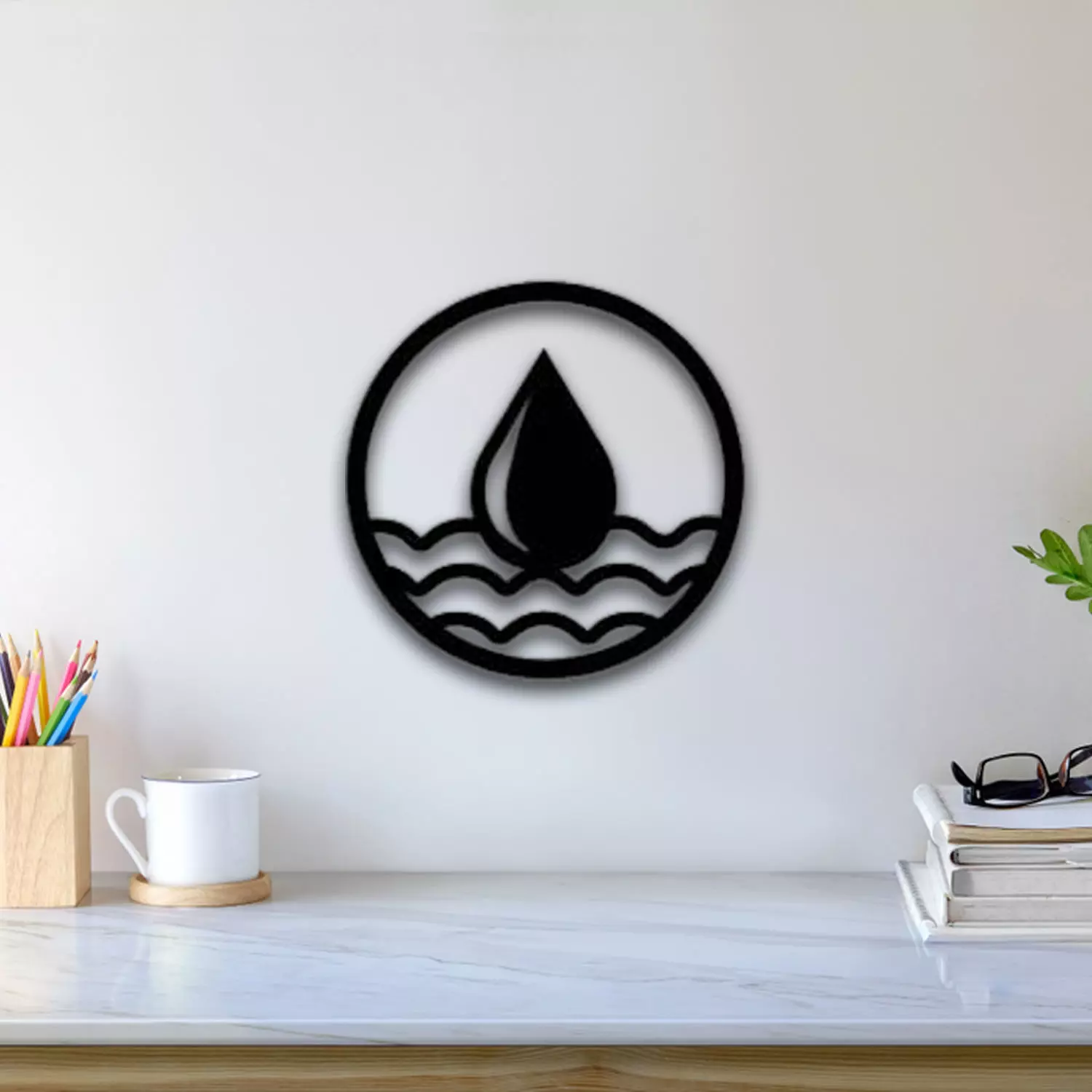 Four Element Water Wall Art 3D print model