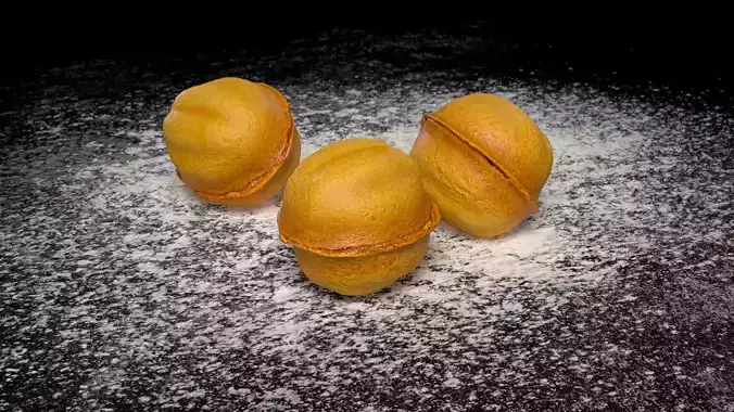 Tasty Walnut with condensed PBR game-ready Low-poly 3D model