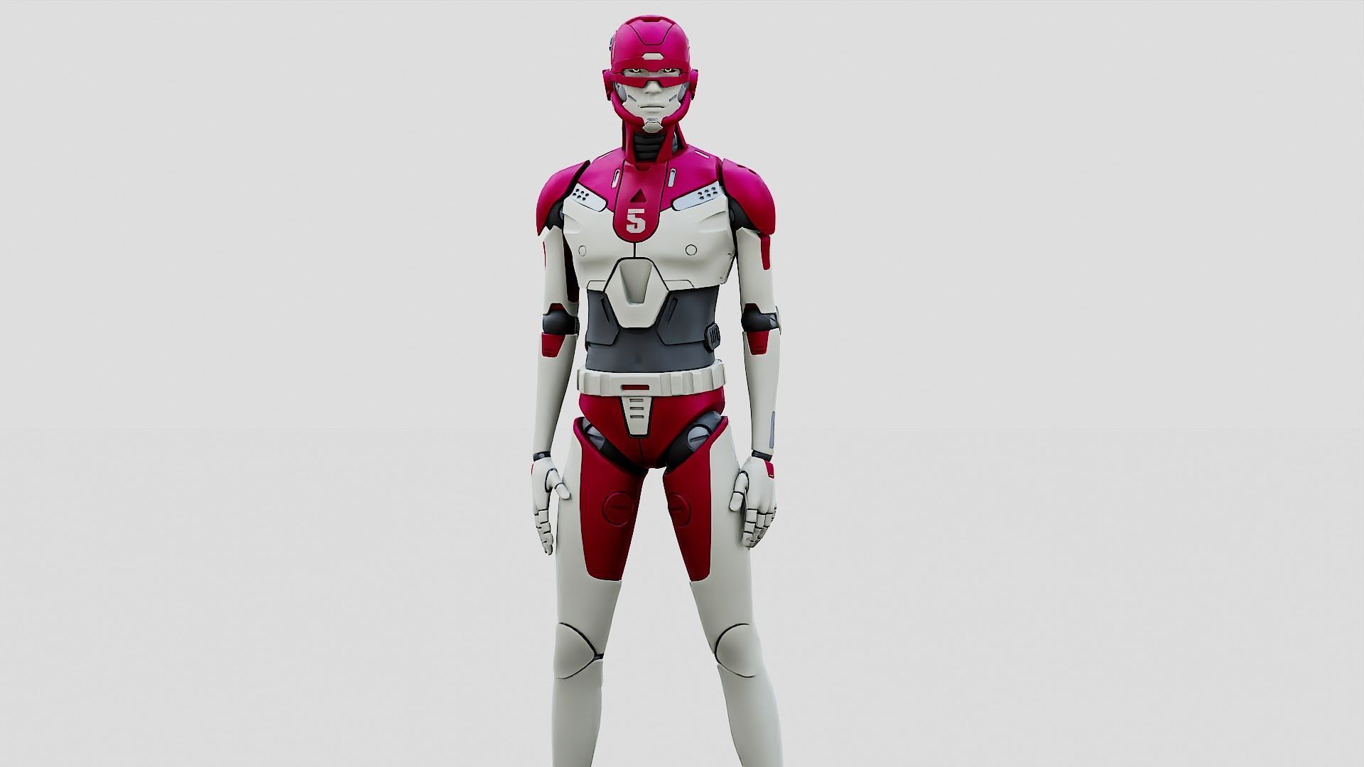 HUMANOID ORPHEUS-G  Rigged for Unreal Engine - Unity - MIXAMO  3D model_3