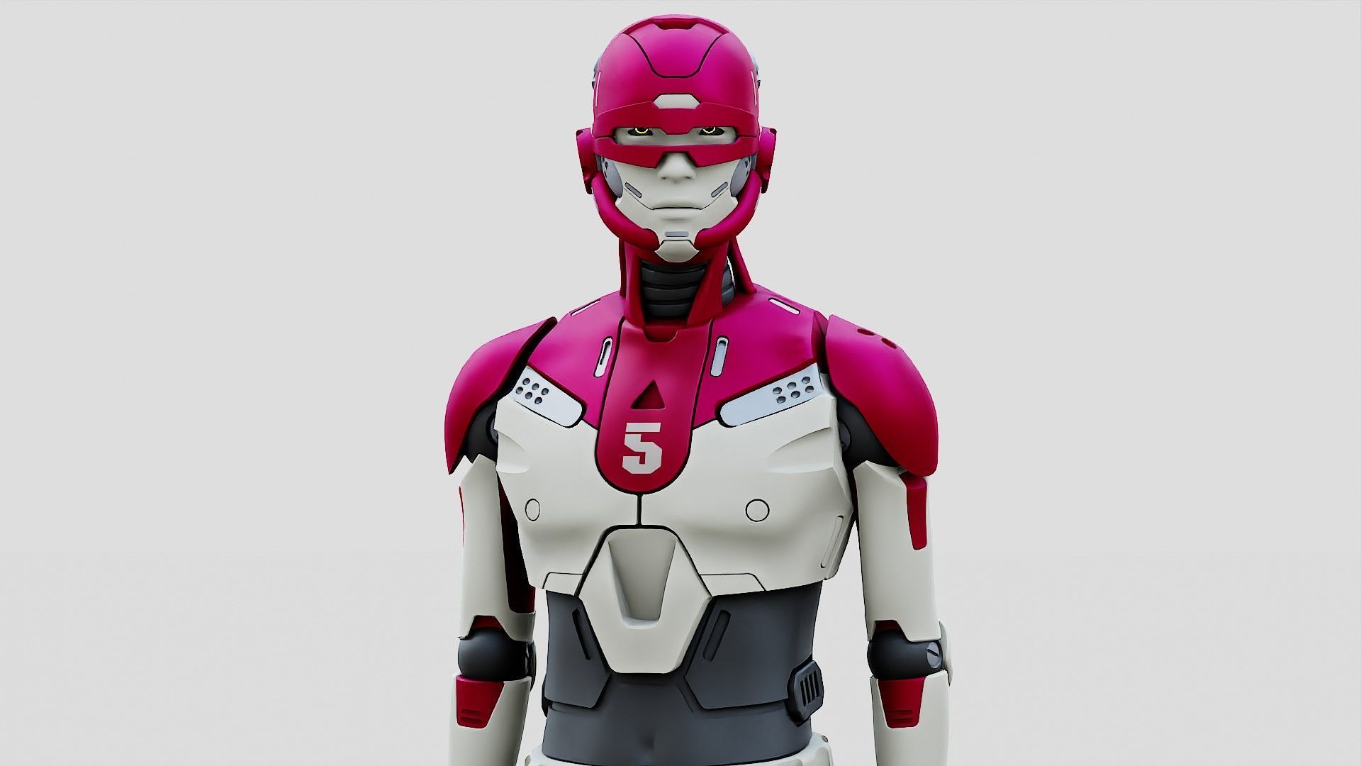 HUMANOID ORPHEUS-G  Rigged for Unreal Engine - Unity - MIXAMO  3D model_23