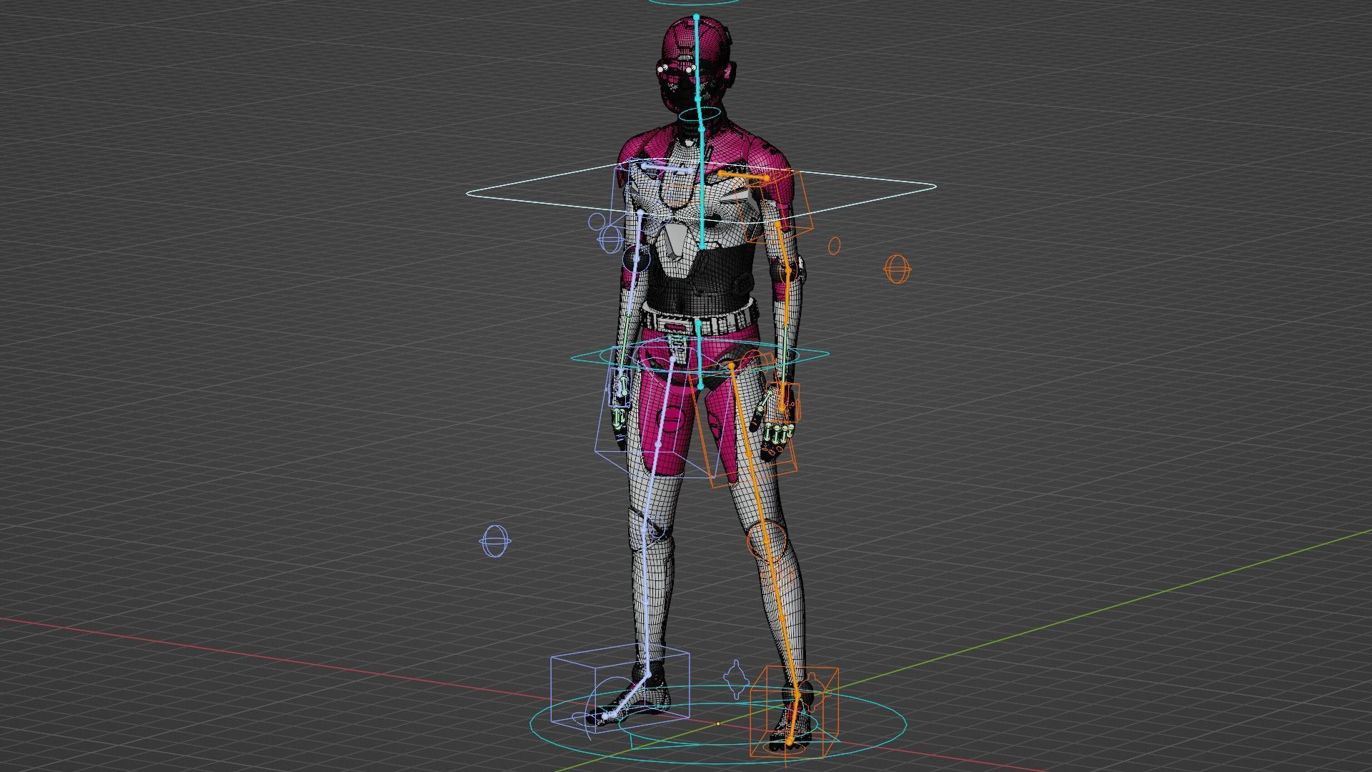 HUMANOID ORPHEUS-G  Rigged for Unreal Engine - Unity - MIXAMO  3D model_37