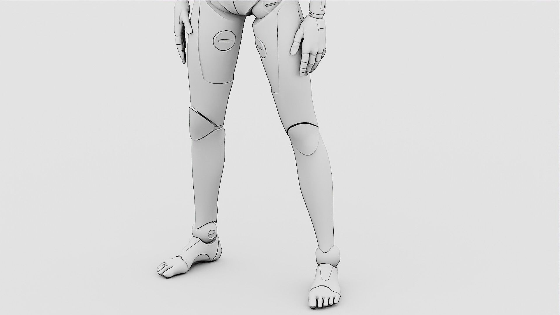 HUMANOID ORPHEUS-G  Rigged for Unreal Engine - Unity - MIXAMO  3D model_36