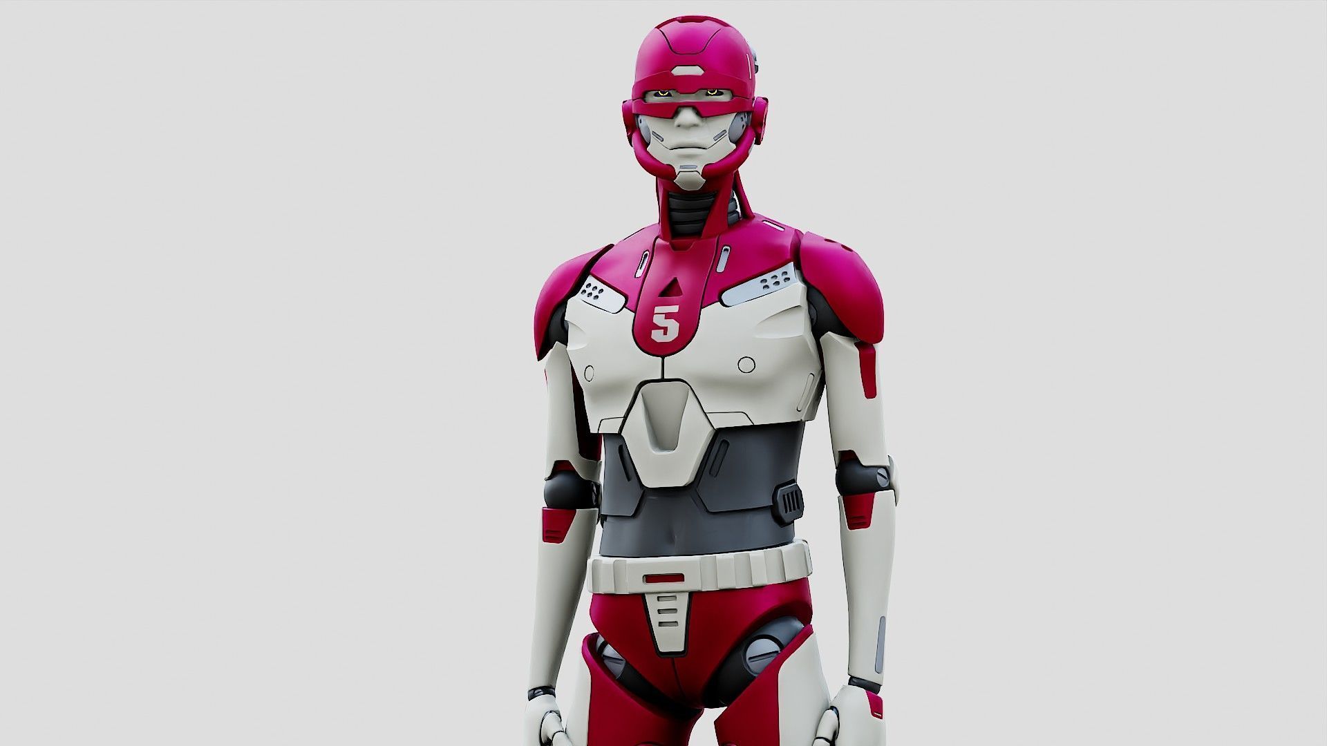 HUMANOID ORPHEUS-G  Rigged for Unreal Engine - Unity - MIXAMO  3D model_2