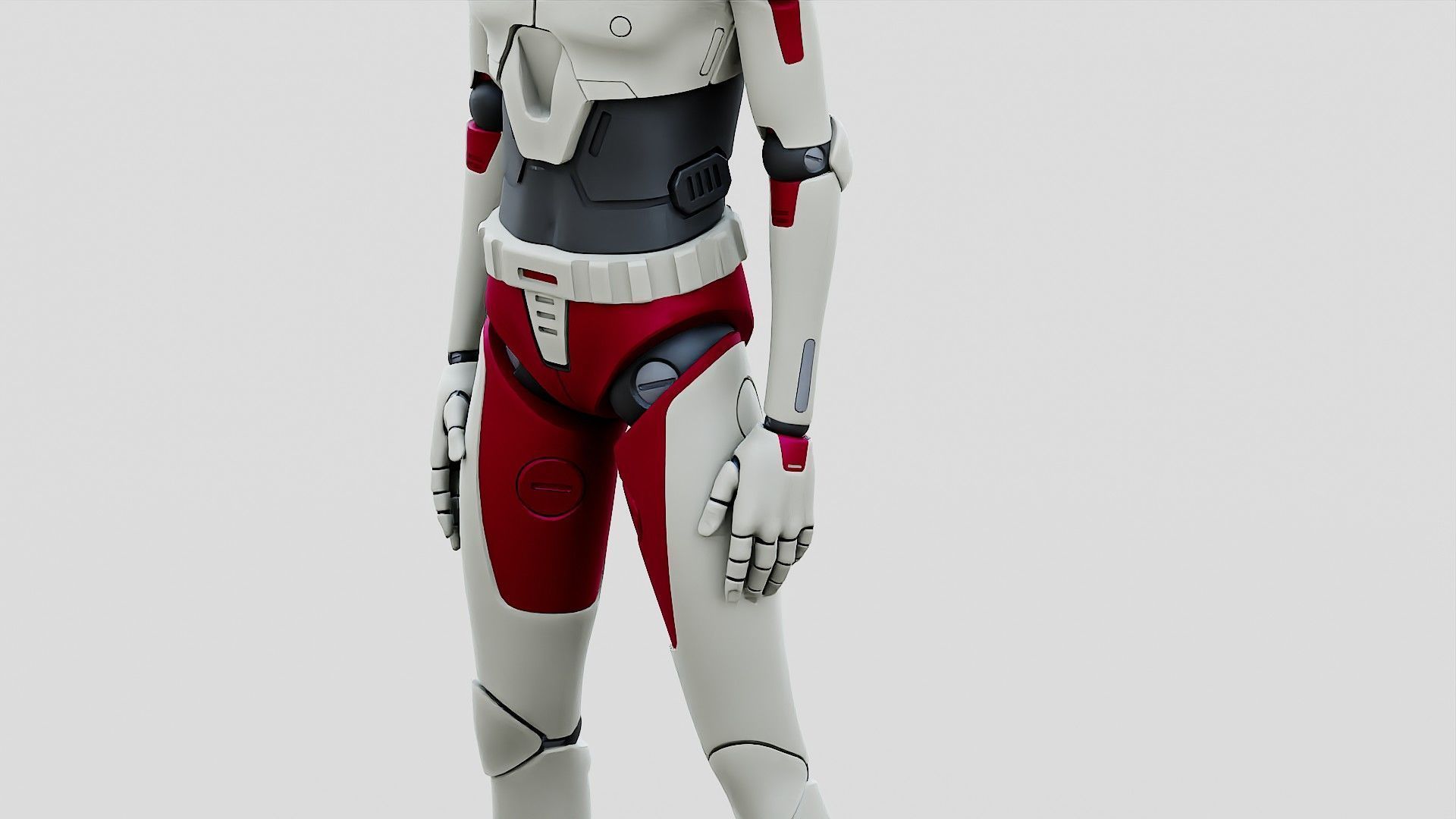 HUMANOID ORPHEUS-G  Rigged for Unreal Engine - Unity - MIXAMO  3D model_28