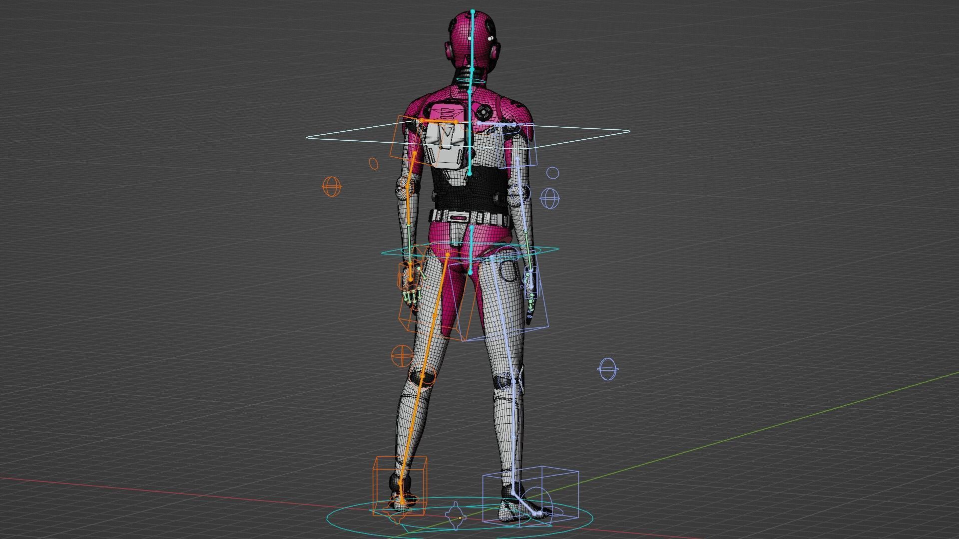 HUMANOID ORPHEUS-G  Rigged for Unreal Engine - Unity - MIXAMO  3D model_38