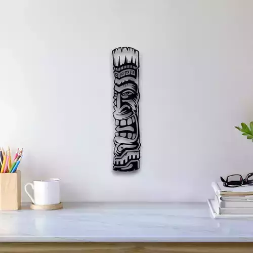 African Mask Wall Art 3D print model