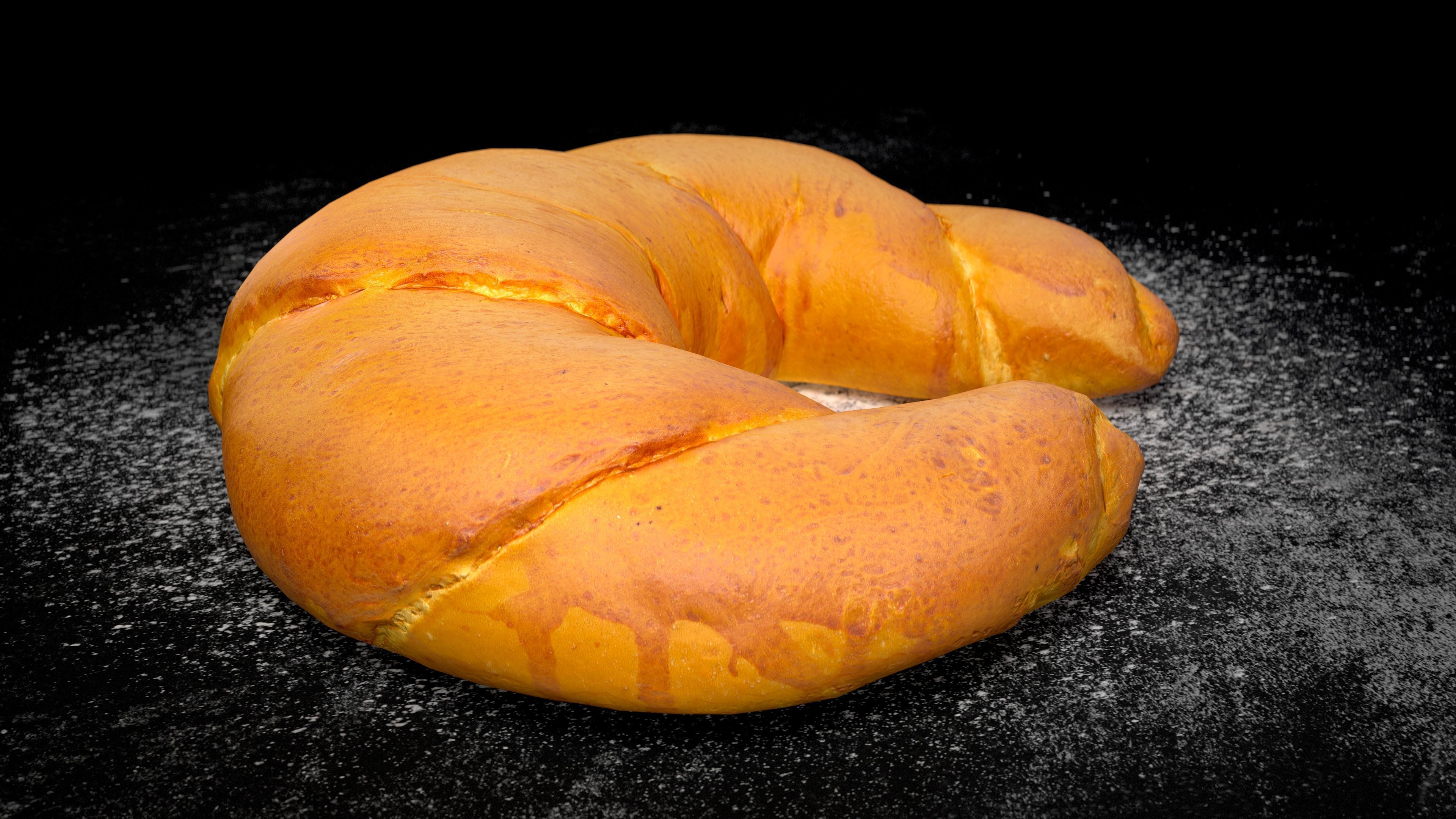 Tasty Crescent Roll PBR game-ready Low-poly 3D model_2