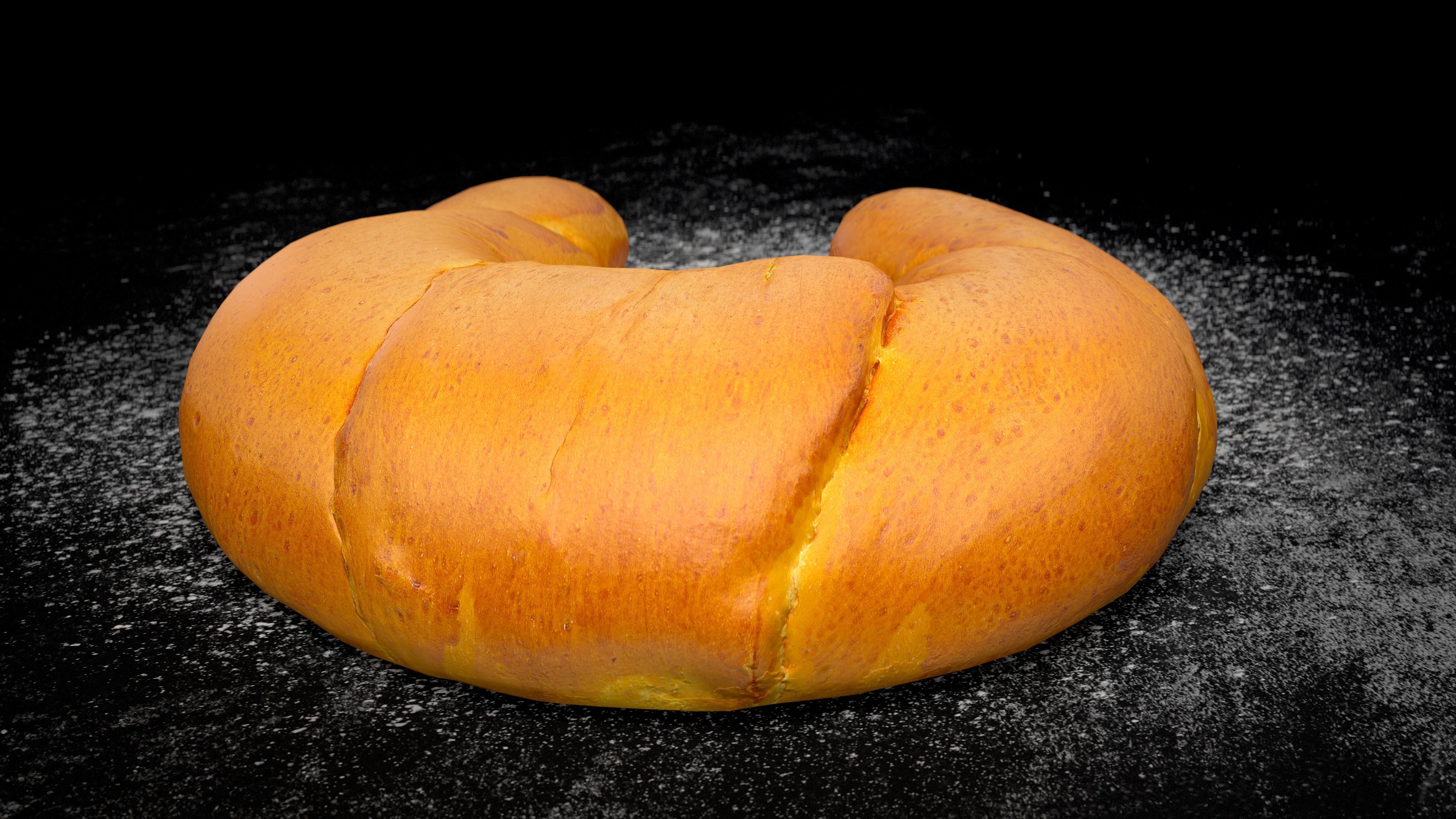 Tasty Crescent Roll PBR game-ready Low-poly 3D model_4