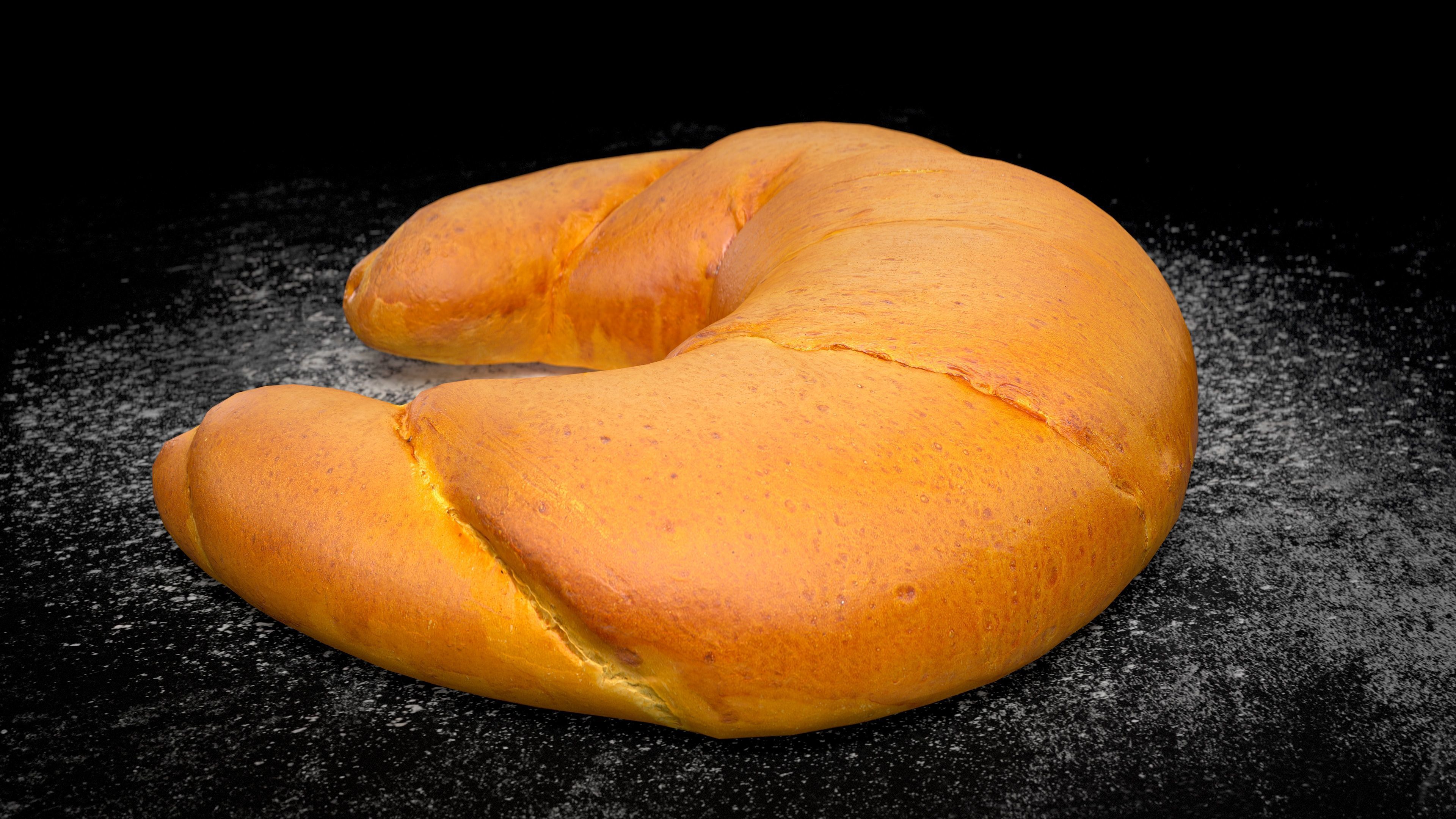 Tasty Crescent Roll PBR game-ready Low-poly 3D model_6
