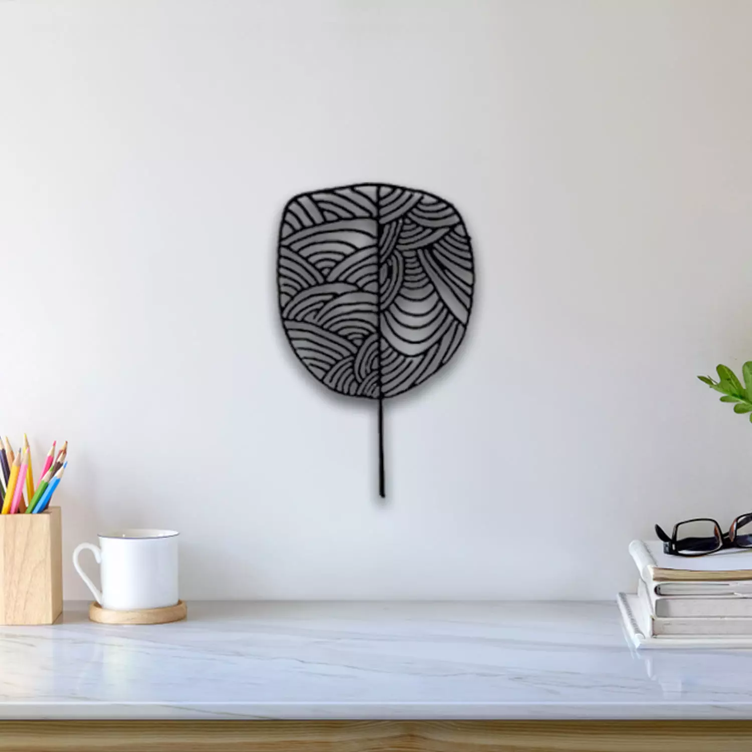 Abstract Leaf Wall Art 3D print model