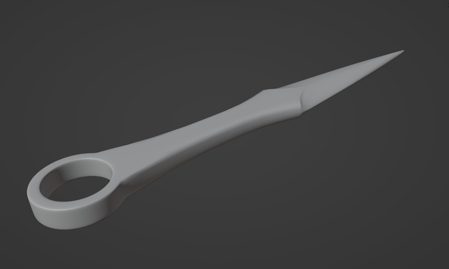 kunai 3D print model_1