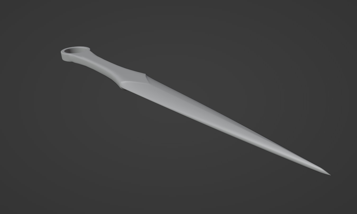 kunai 3D print model_2