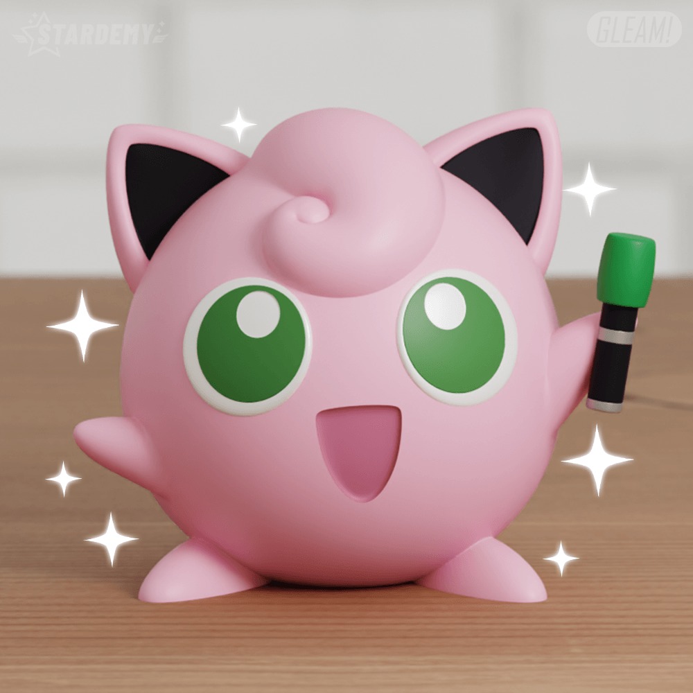 Jigglypuff Sing Chibi Mic 2 models Easy Print 3D print model_2
