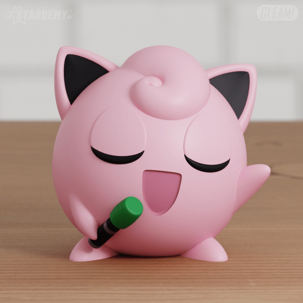Jigglypuff Sing Chibi Mic 2 models Easy Print 3D print model_8