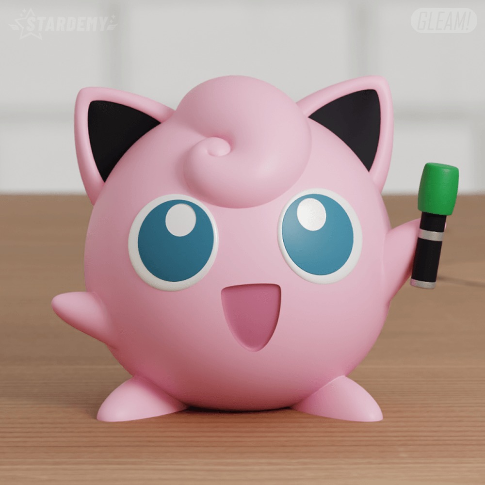 Jigglypuff Sing Chibi Mic 2 models Easy Print 3D print model_10
