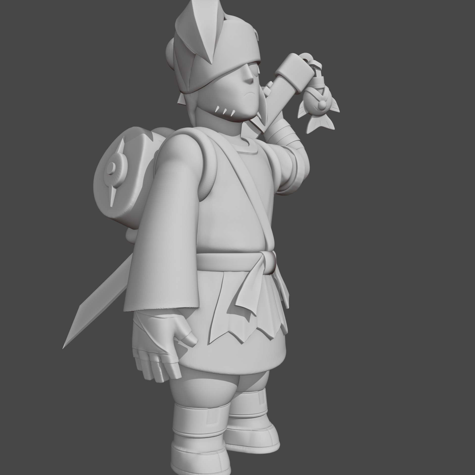Kenji Brawl Stars 3D Printable Fan Art Figure 3D print model_8