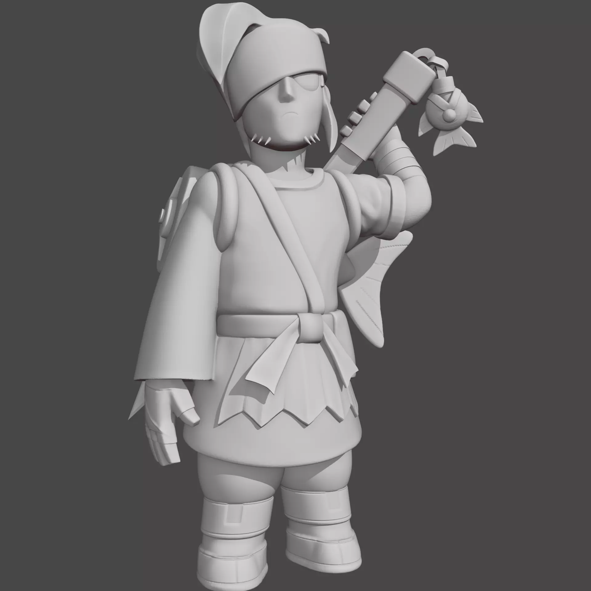 Kenji Brawl Stars 3D Printable Fan Art Figure 3D print model_0