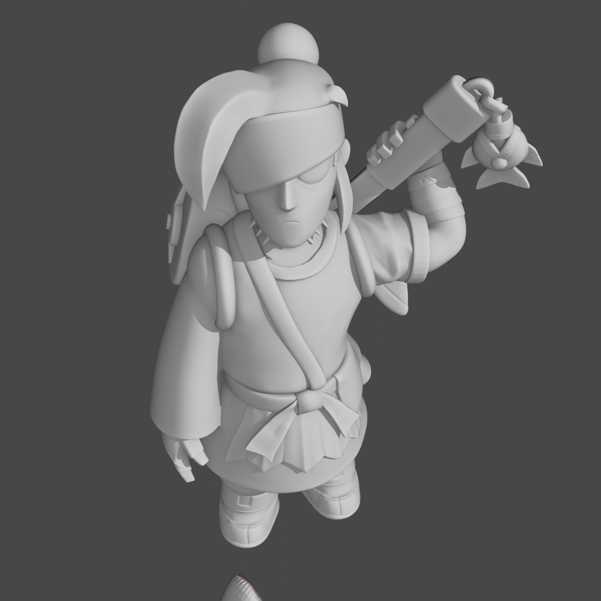 Kenji Brawl Stars 3D Printable Fan Art Figure 3D print model_3