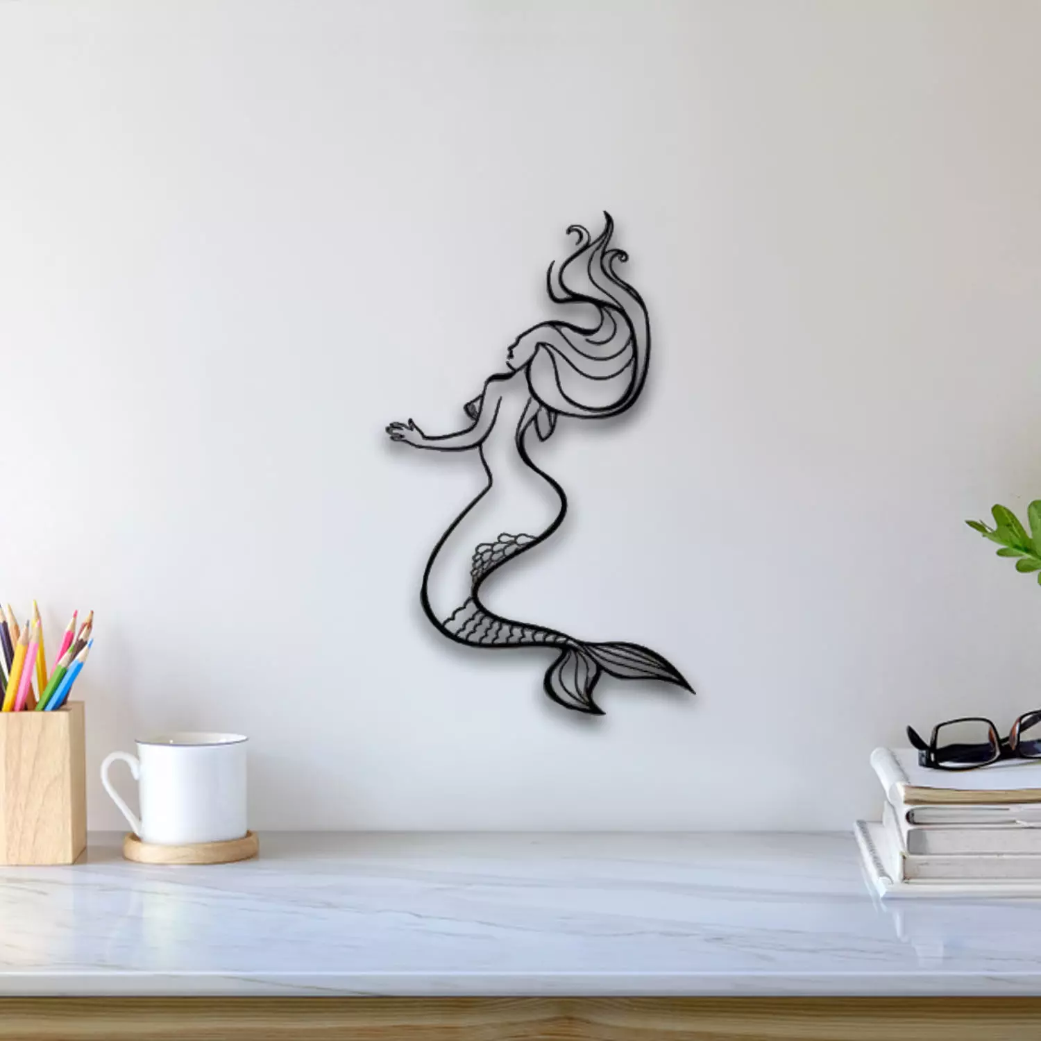 Mermaid Wall Art 3D print model_0