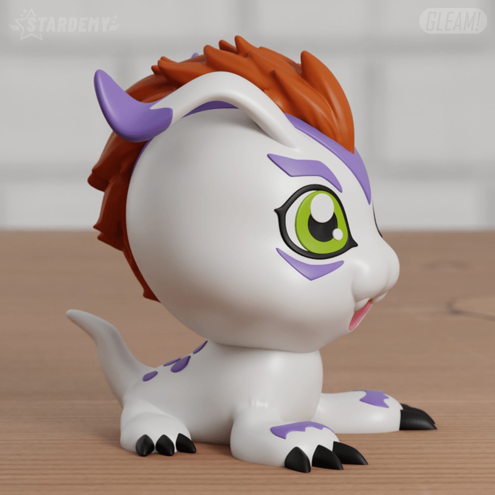 Gomamon Chibi 3 models Easy print Digimon 3D print model_3