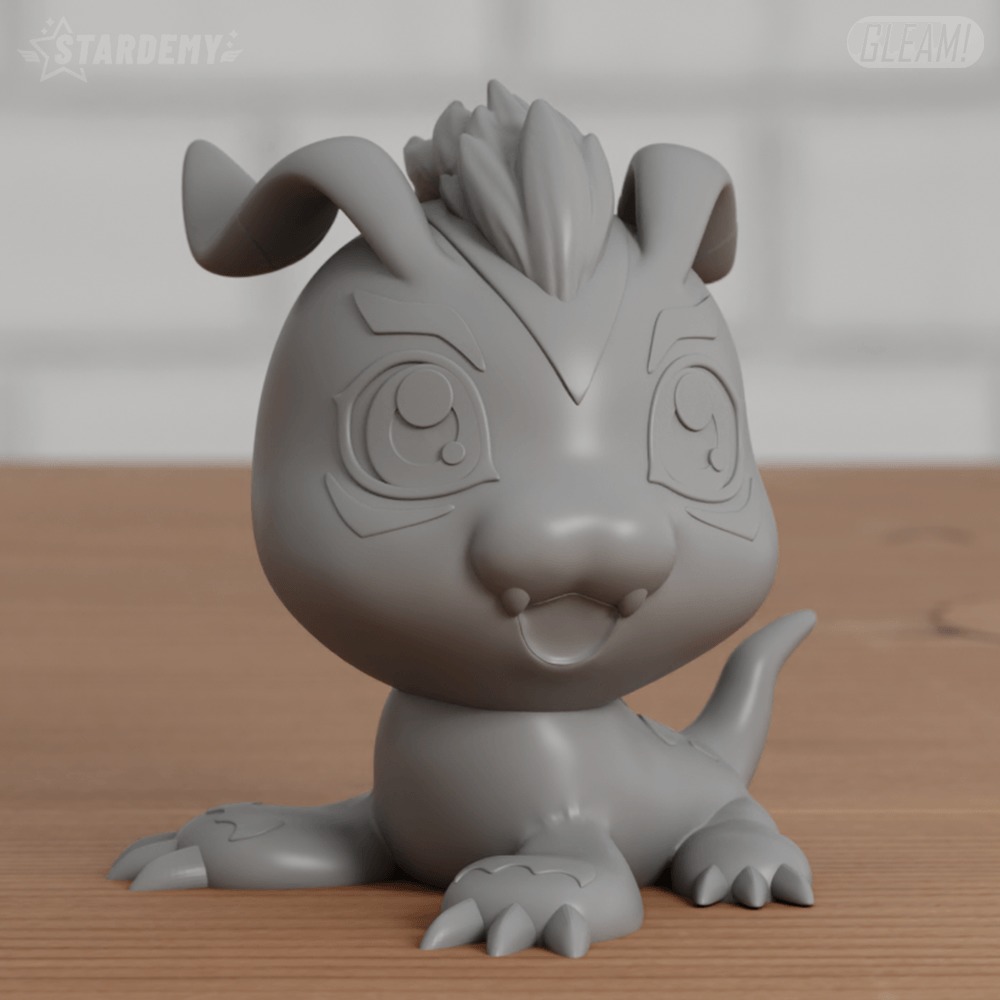 Gomamon Chibi 3 models Easy print Digimon 3D print model_5