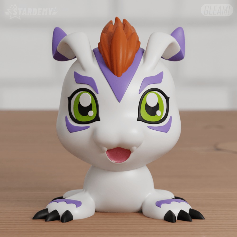 Gomamon Chibi 3 models Easy print Digimon 3D print model_7