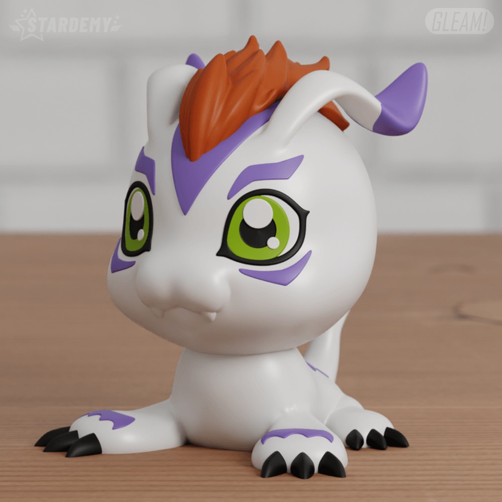 Gomamon Chibi 3 models Easy print Digimon 3D print model_2