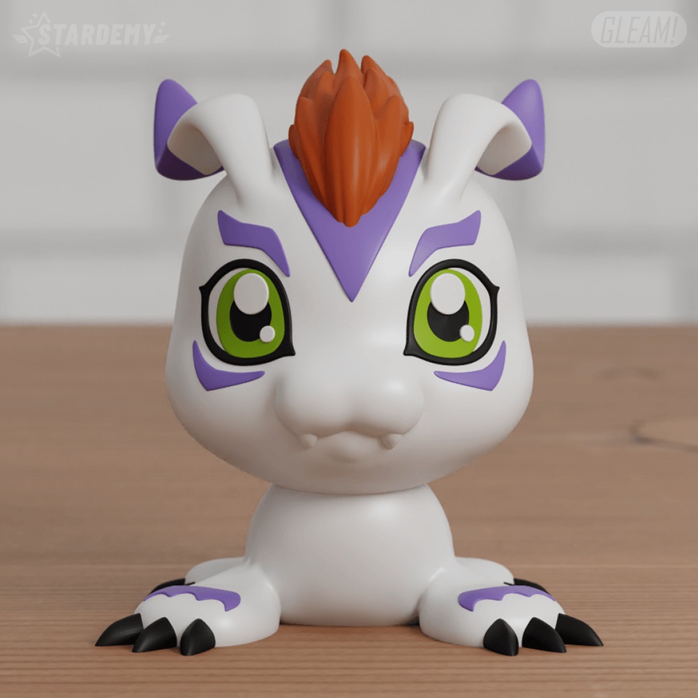 Gomamon Chibi 3 models Easy print Digimon 3D print model_6