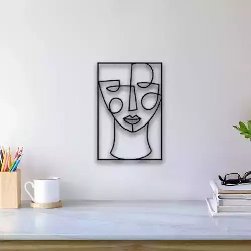 Abstract Face Wall Art